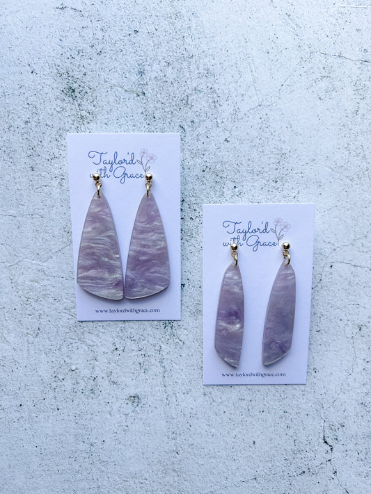 Purple Shimmer Earrings