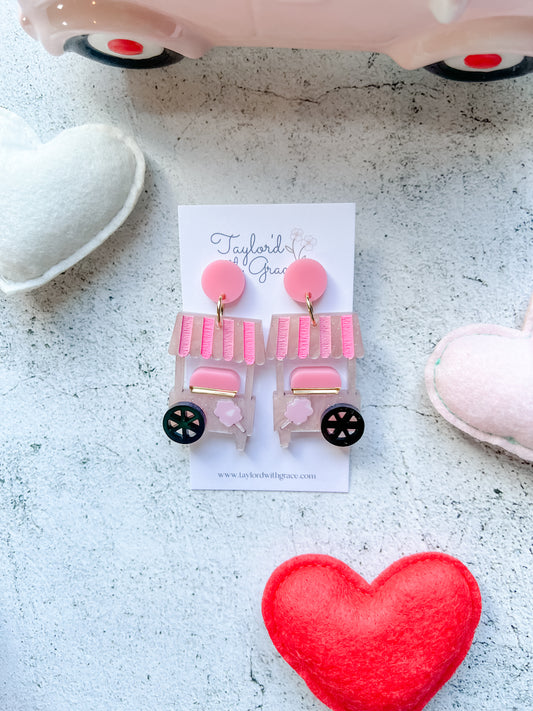Cotton Candy Cart Earrings