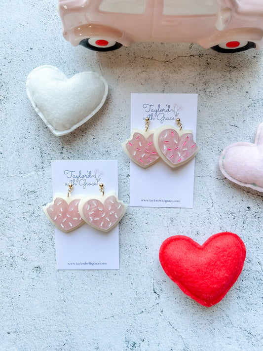 Heart Cookie Earrings