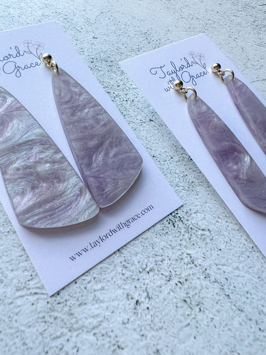 Purple Shimmer Earrings