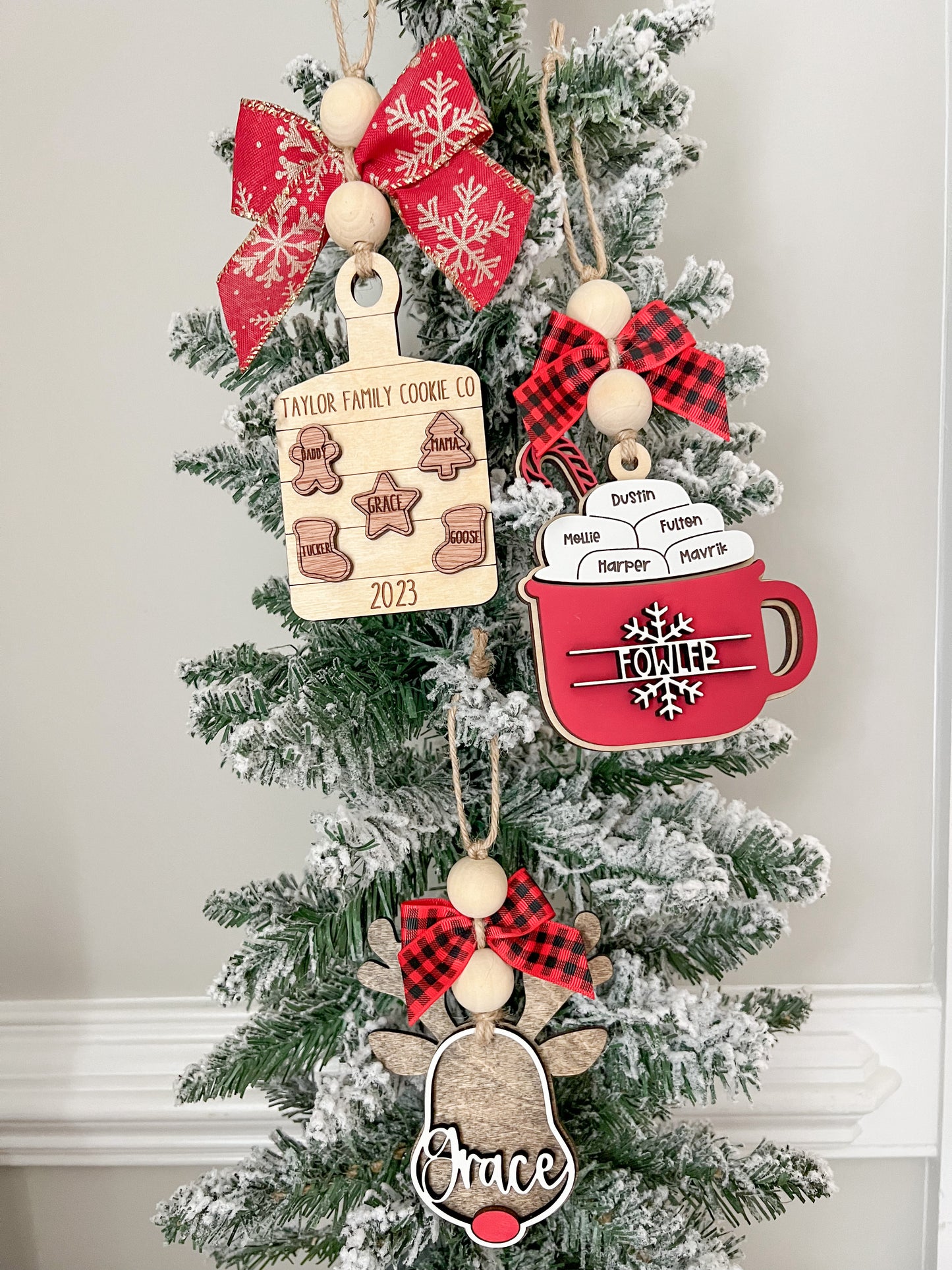 Hot Cocoa Mug Family Christmas Ornament