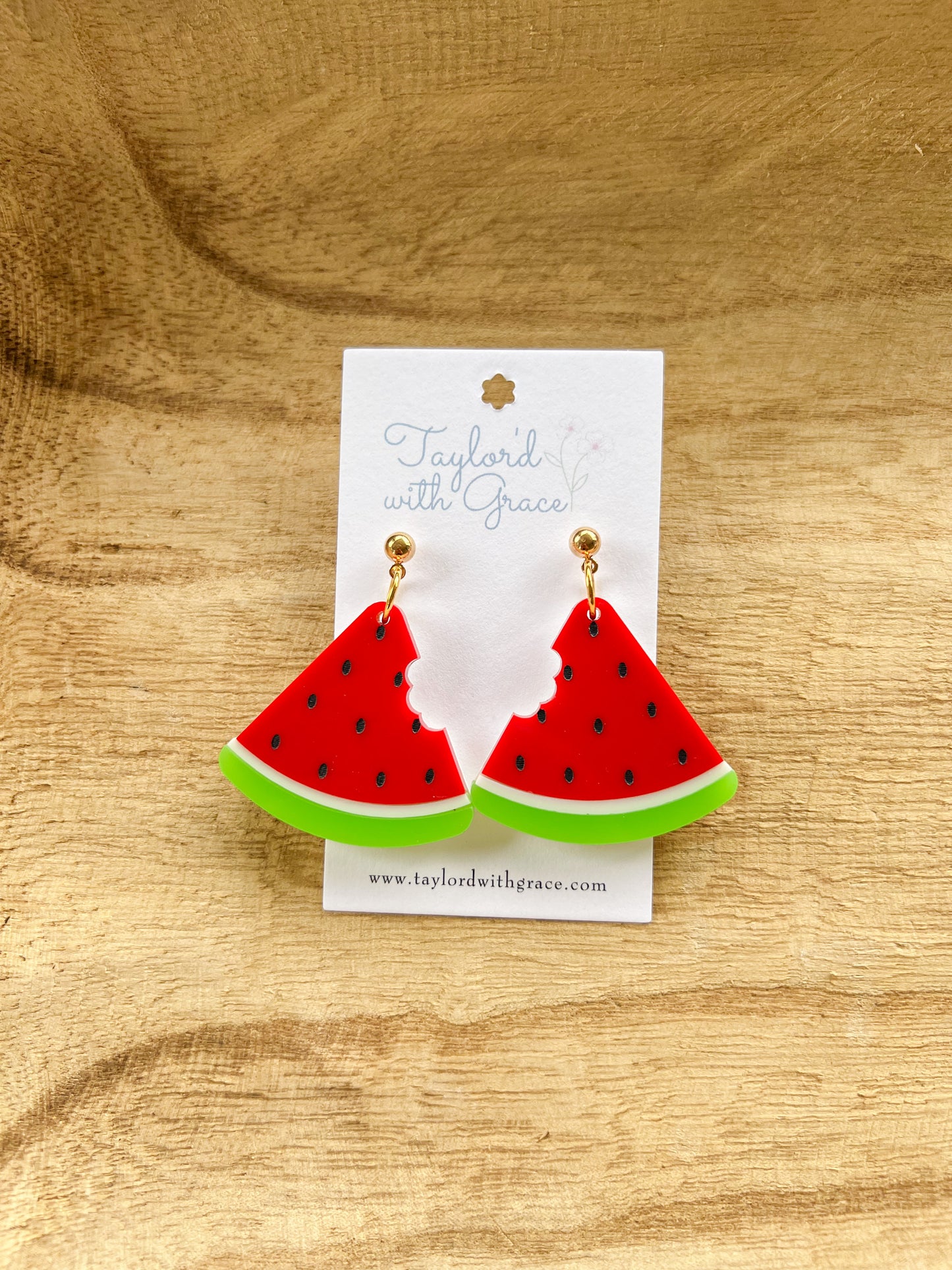 Watermelon Bite Earrings