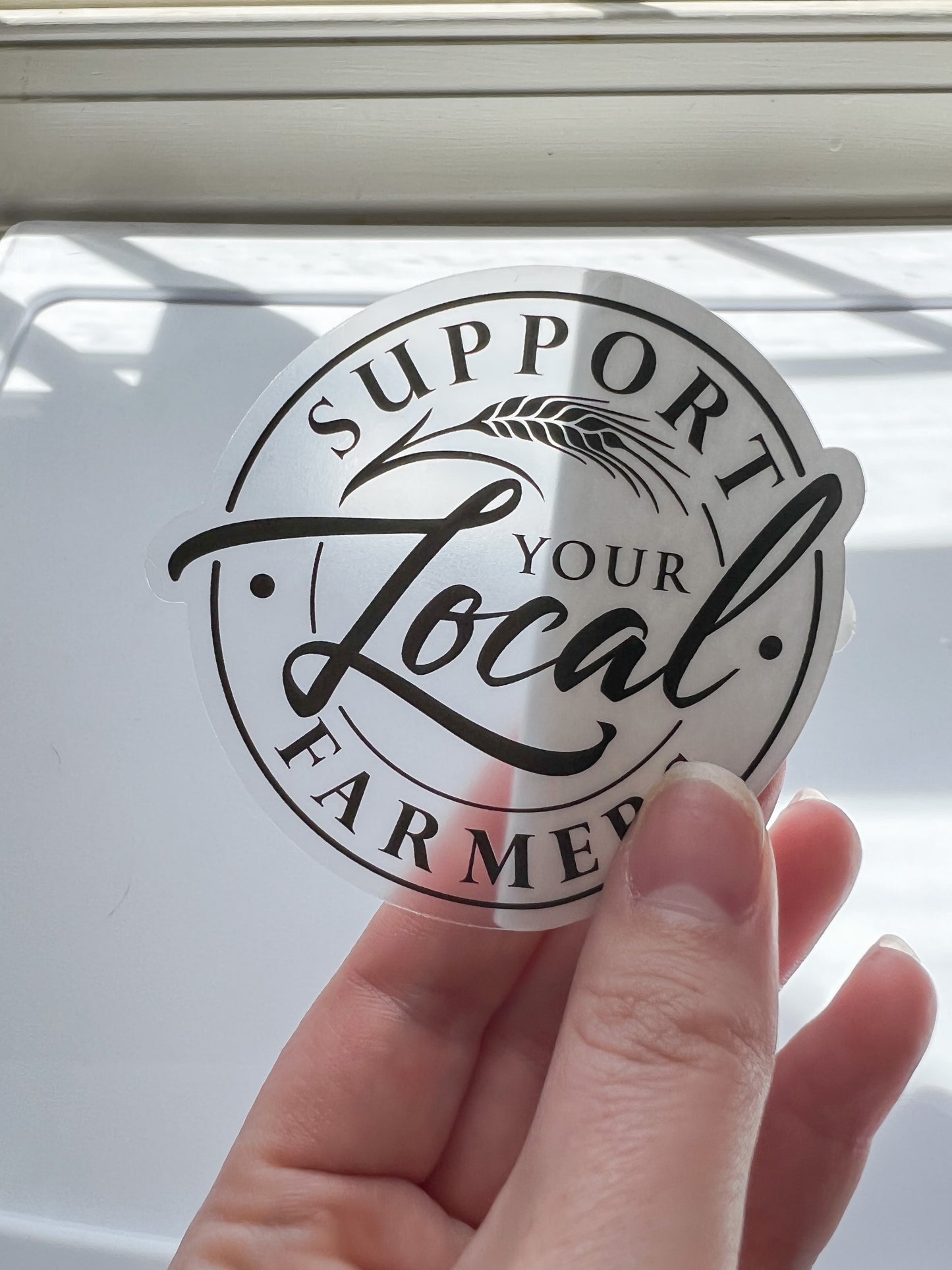 Support Local Farmers Sticker