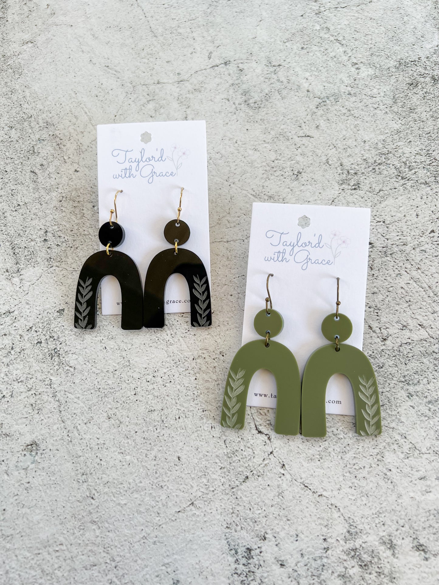 Arch with Vine Earrings